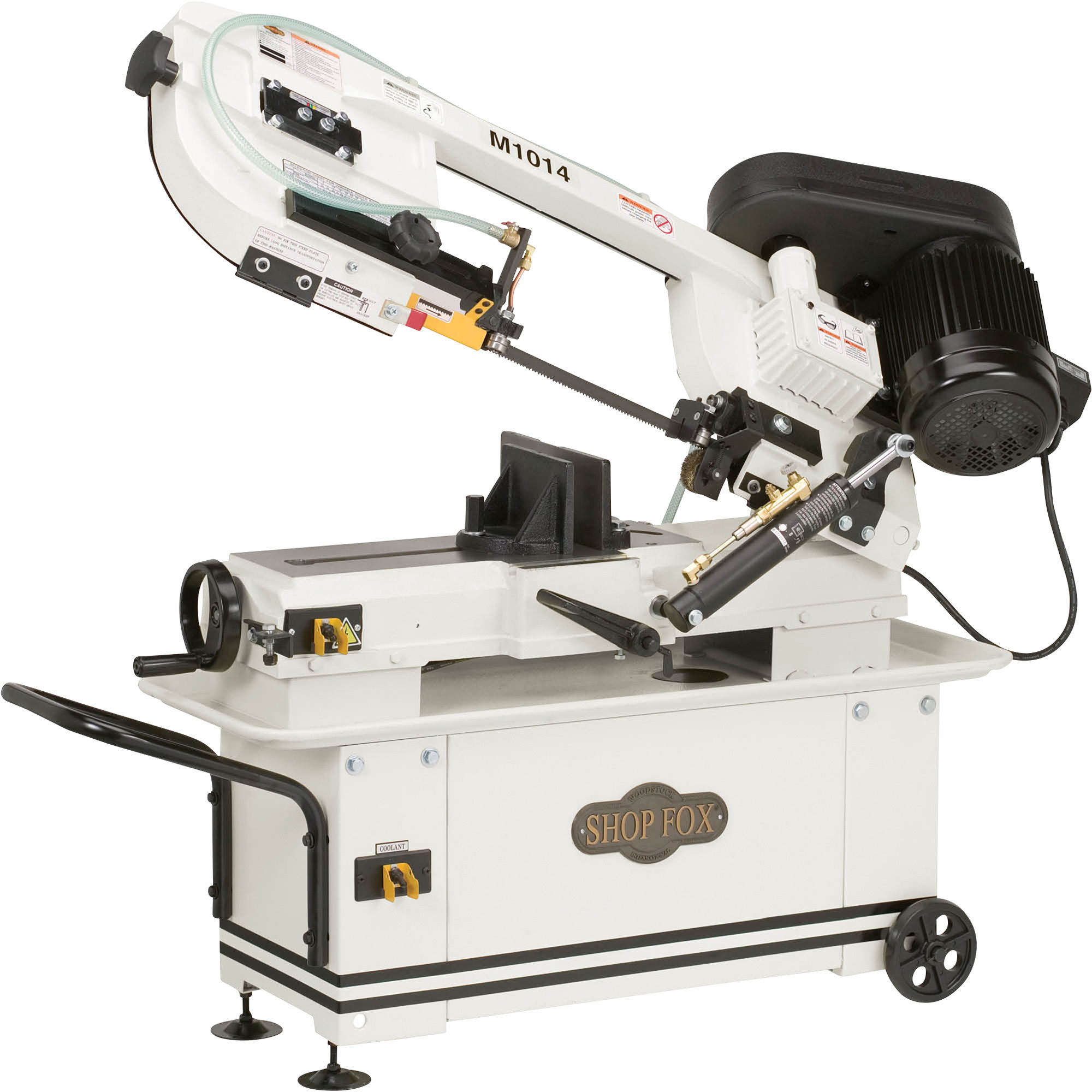 Shop Fox Metal Cutting Band Saw - 7in. x 12in., 1 HP, 110/240V, Hydraulic Feed Control, Internal Coolant System, Model# M1014
